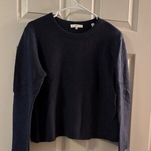 Vince Women's Navy Crew Neck Sweater